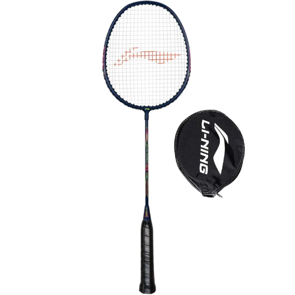 Li-Ning Mega Power MP 8 Strung Badminton Racquet (Navy/Pink)