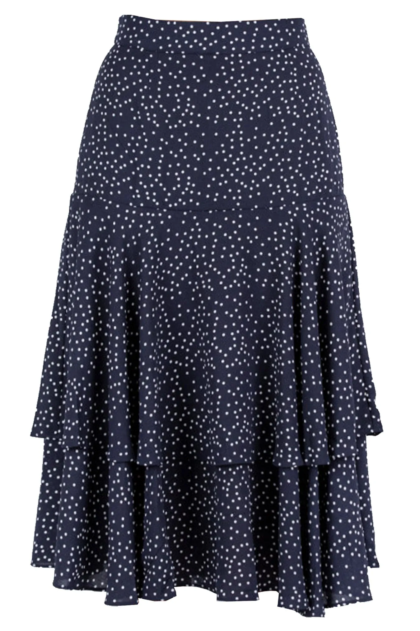 Lucy Polka Skirt - Navy