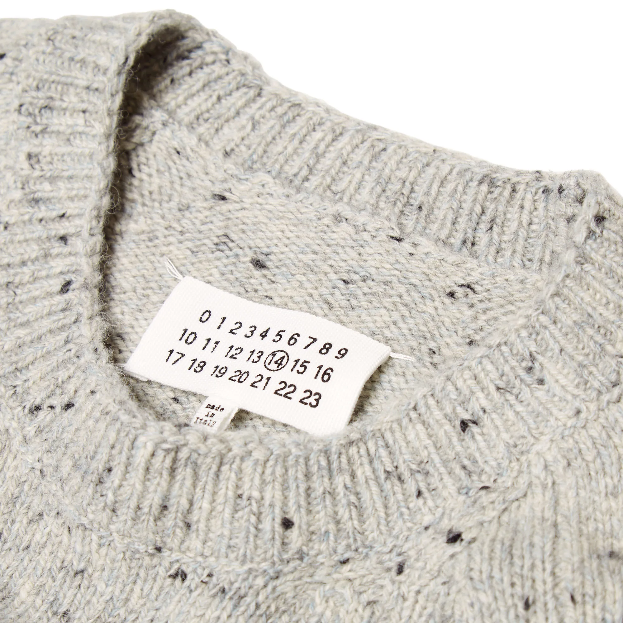 Maison Margiela 14 Heavy Gauge Crew KnitLight Grey