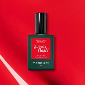 Manucurist Green - Green Flash/Red coral Nail polish