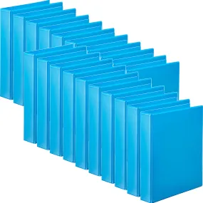 Marbig Clear View Insert Ring Binder Folder 2D 25mm A4 Marine Blue 20 Pack