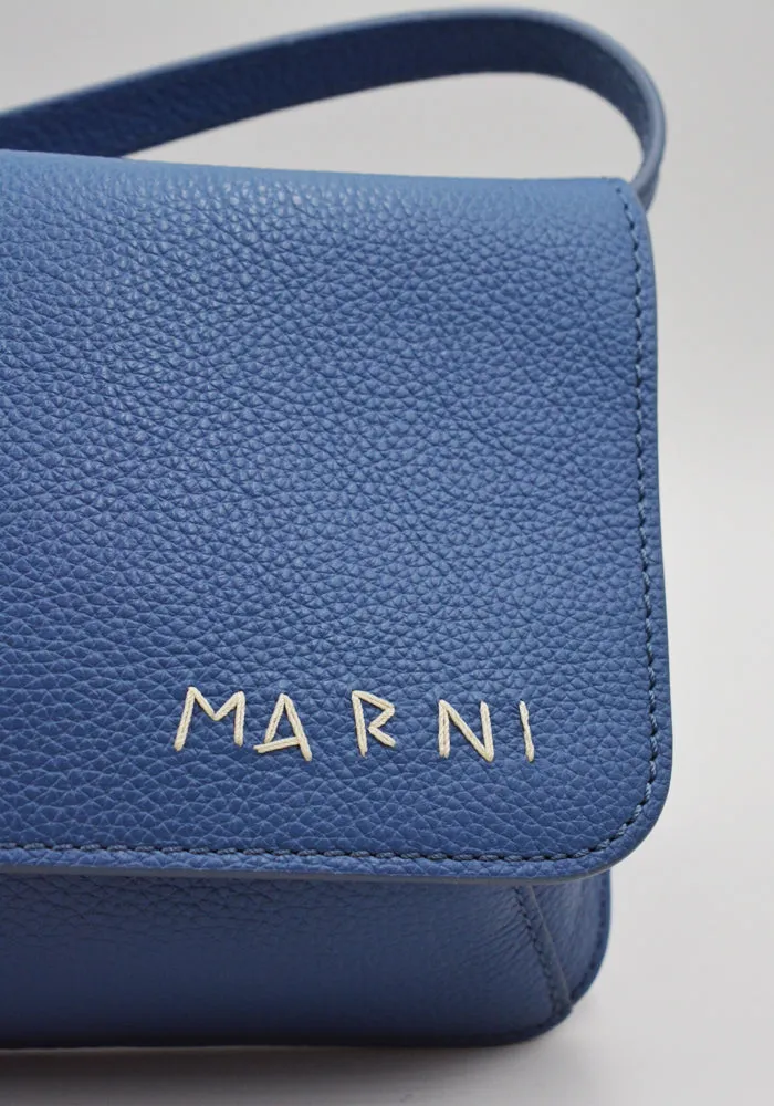 MARNI PHMI0023U0 SHOULDER POCHETTE MOSS BLUE