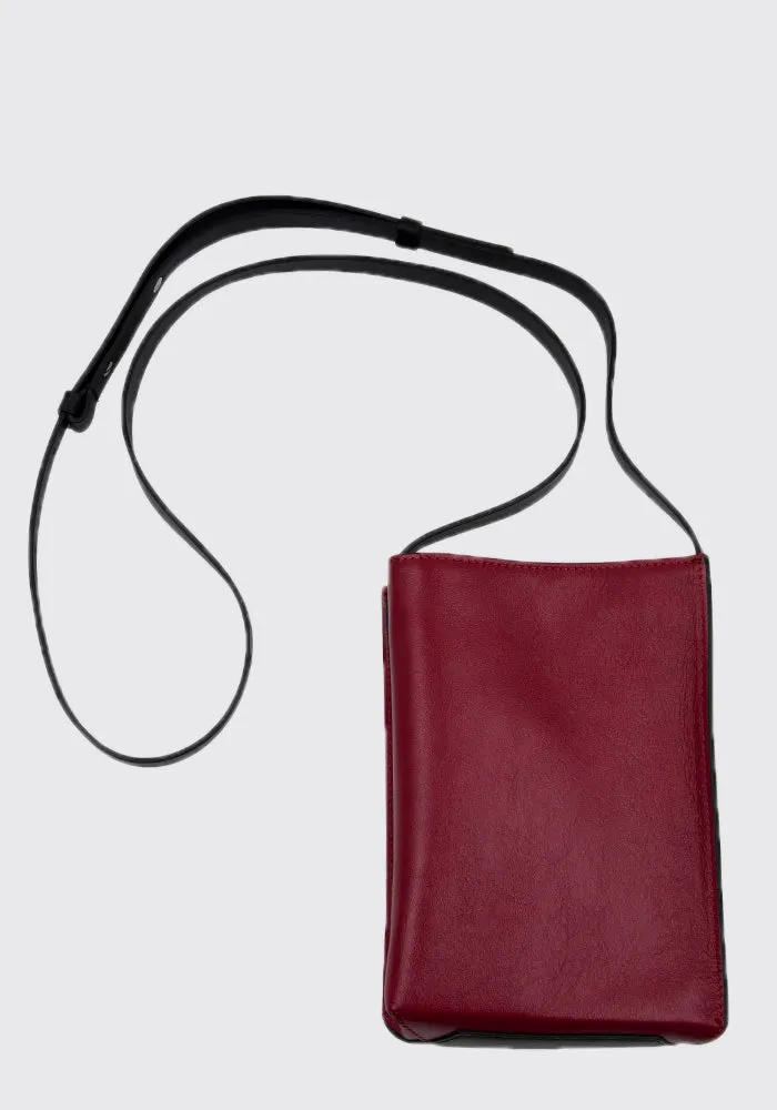 MARNI SBMQ0040Q0 SHOULDER BAG BLACK/DARK RED