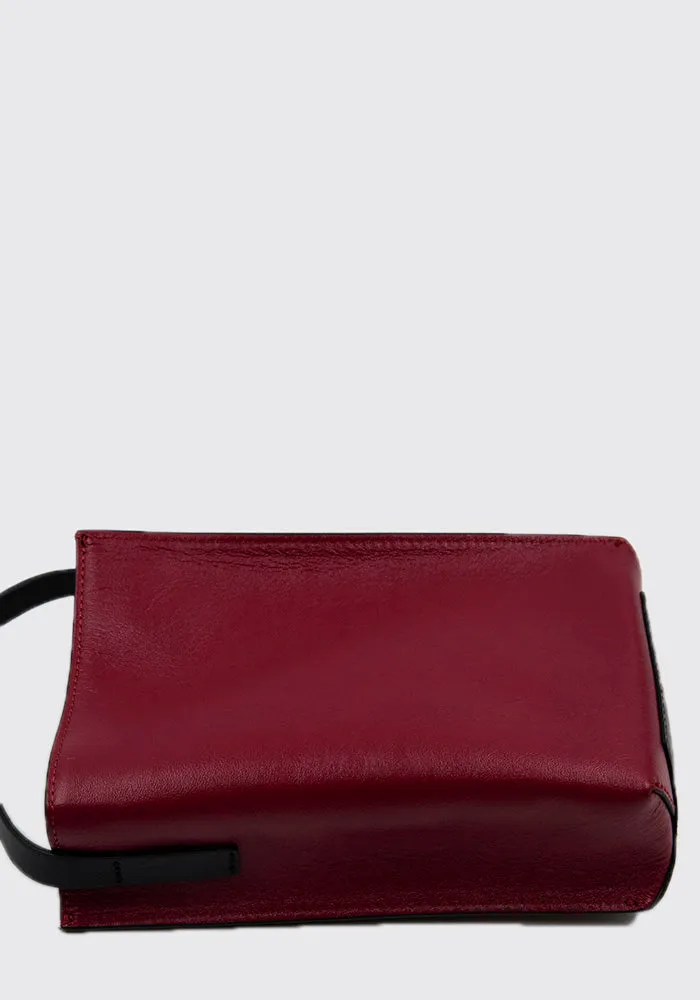 MARNI SBMQ0040Q0 SHOULDER BAG BLACK/DARK RED