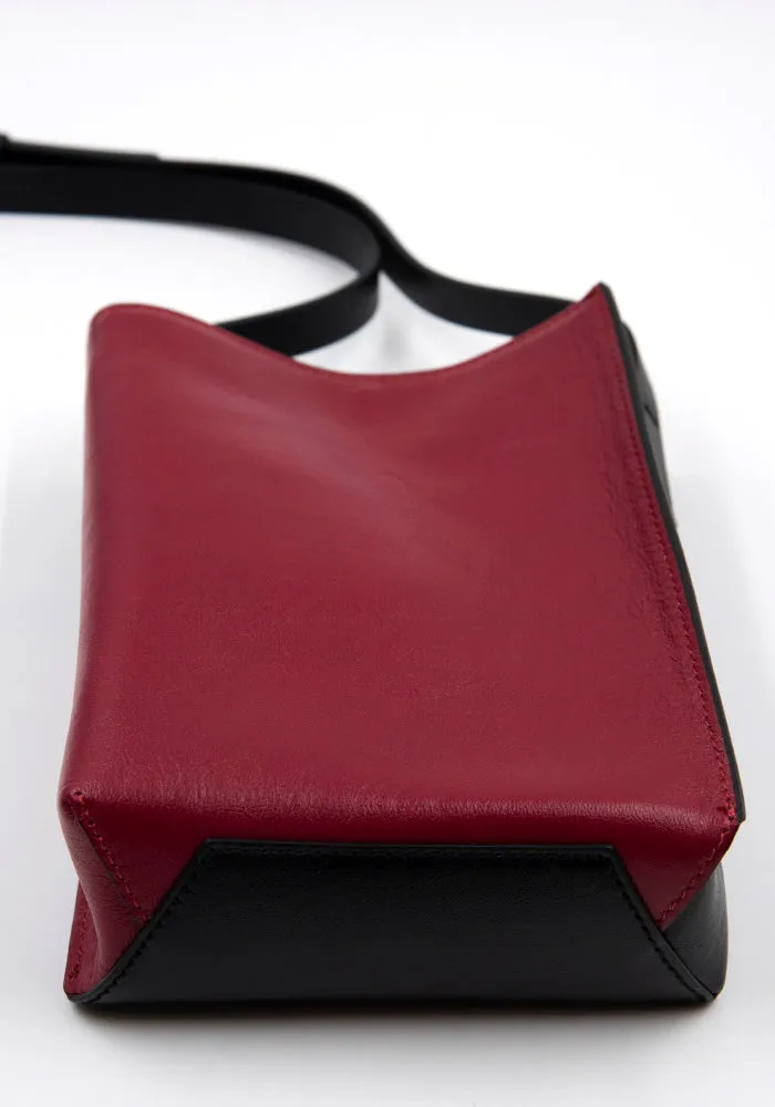 MARNI SBMQ0040Q0 SHOULDER BAG BLACK/DARK RED