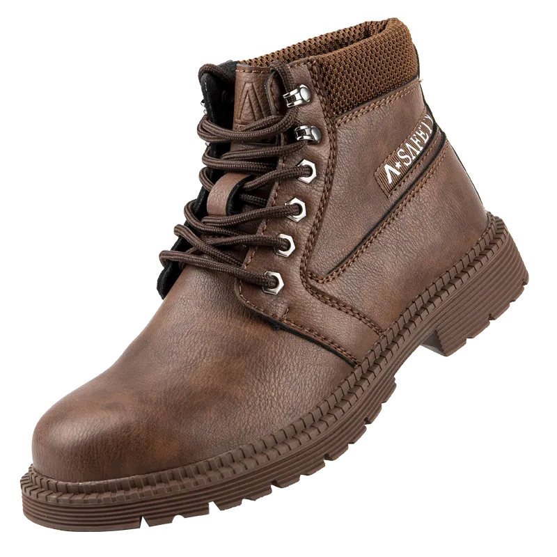 MBluxy Microfiber leather steel toe