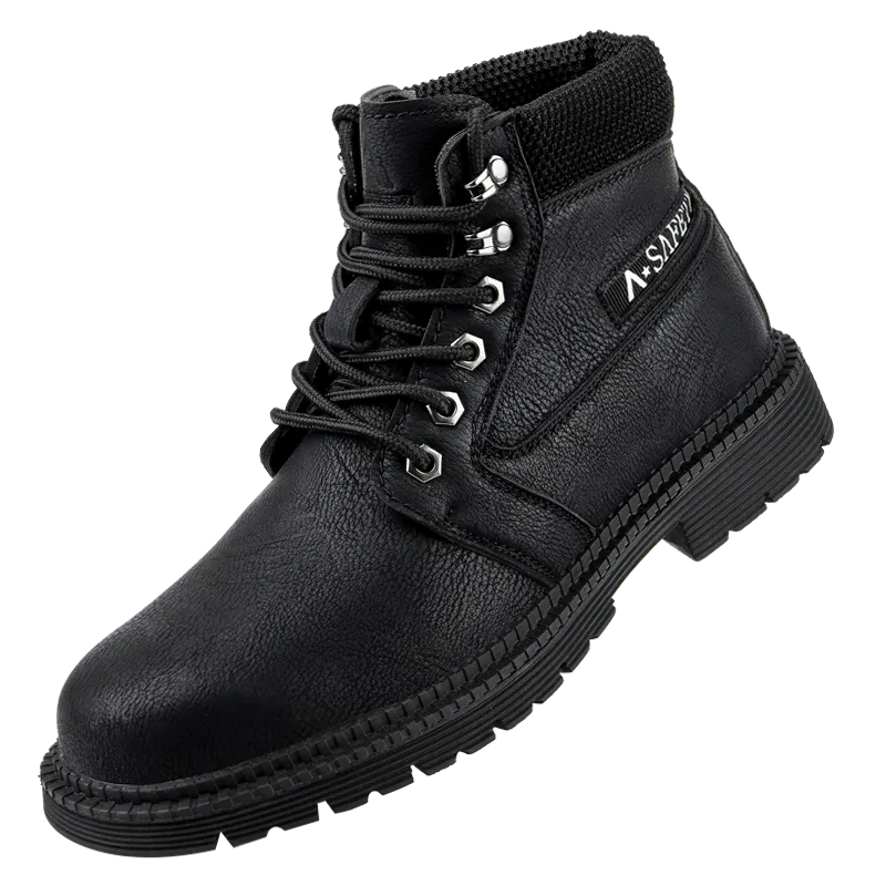 MBluxy Microfiber leather steel toe