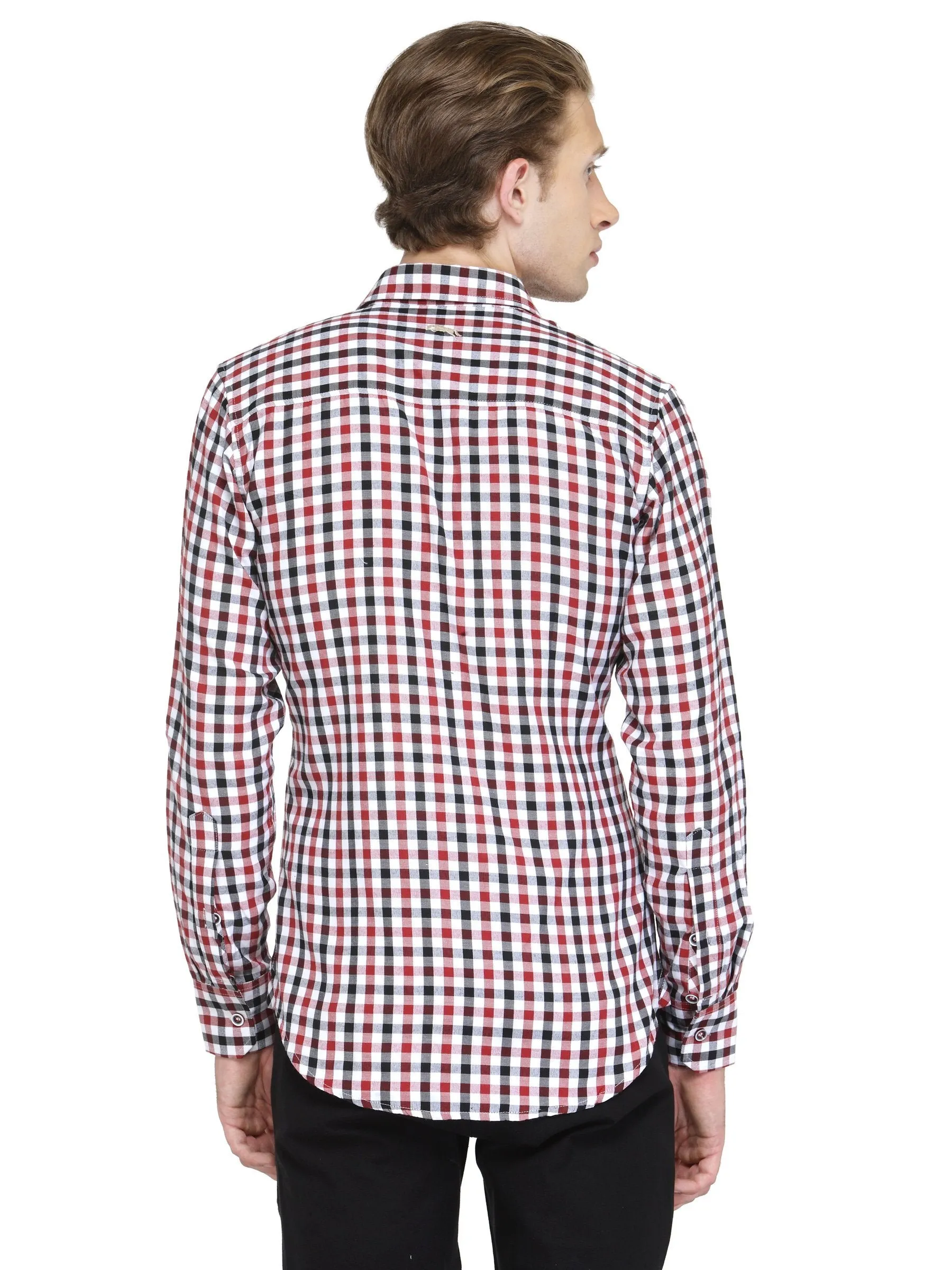 Men Slim Fit Full Sleeve Check Shirt