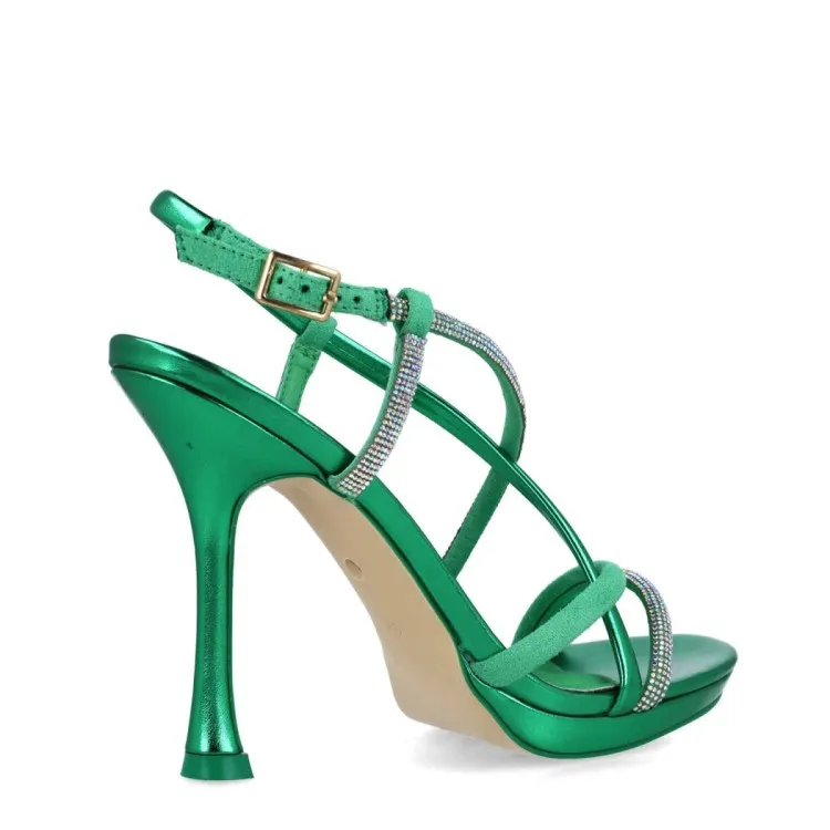 Menbur 24884 PATALENA Scarpe Donna Sandali Gioiello Tacco Alto 12 Emerald Green