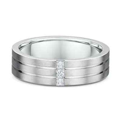 Men's 14k Princess-Cut Diamond Band