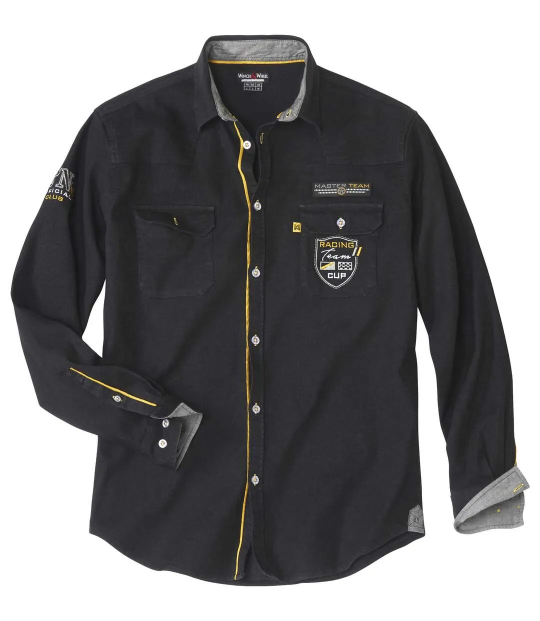 Men's Black Denim Shirt 