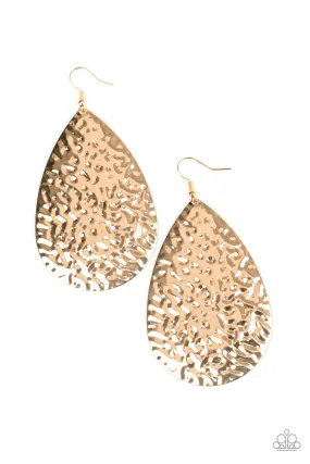 Metallic Mirrors - Gold Earring