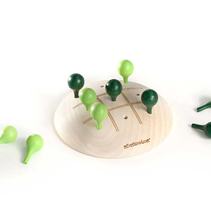 Milaniwood Tic Tac Toe Game Green