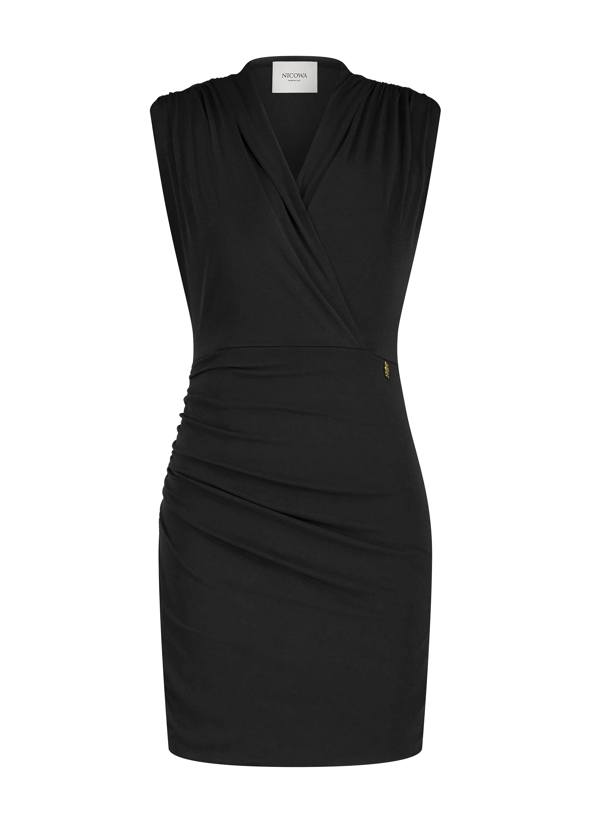 Mini dress with shoulder pads - NOCIWA in Black