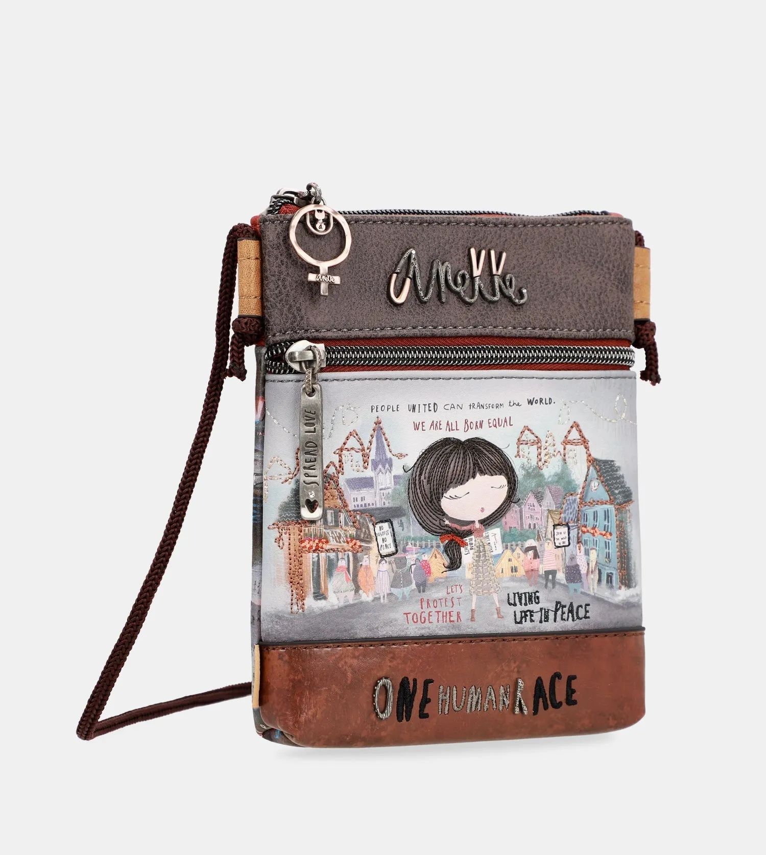 Mini shoulder bag with double compartment Voice