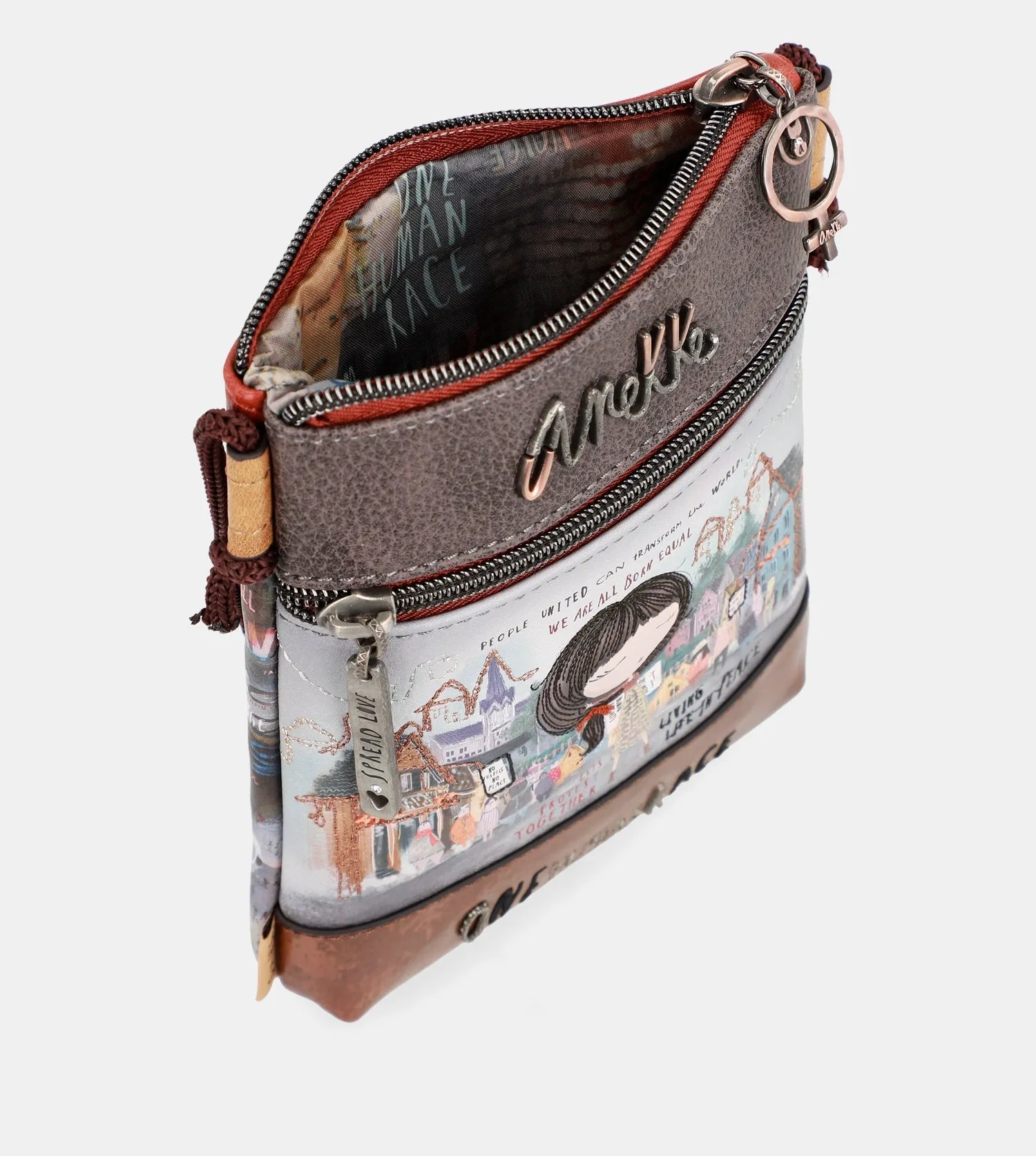 Mini shoulder bag with double compartment Voice