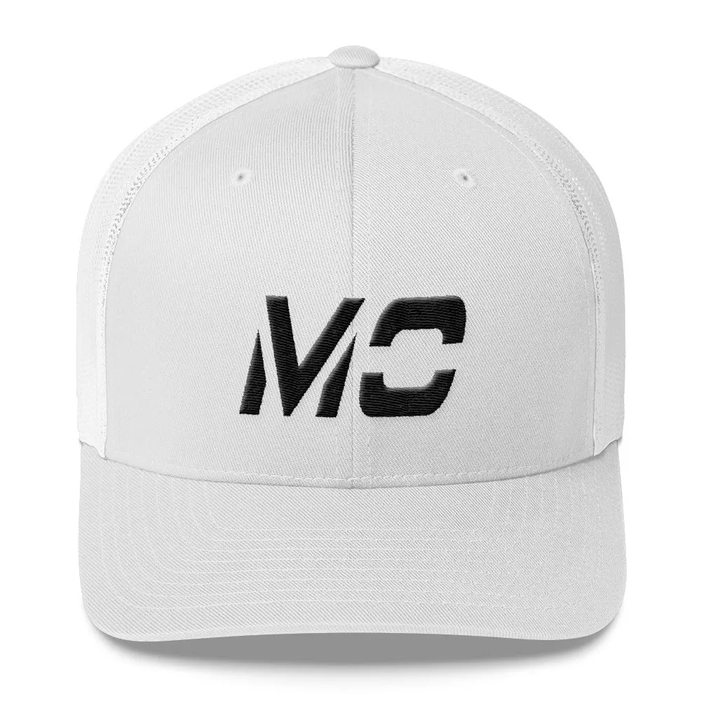 Missouri - Mesh Back Trucker Cap - Black Embroidery - MO - Many Hat Color Options Available