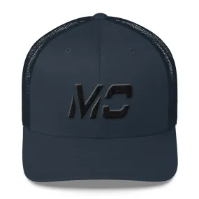 Missouri - Mesh Back Trucker Cap - Black Embroidery - MO - Many Hat Color Options Available