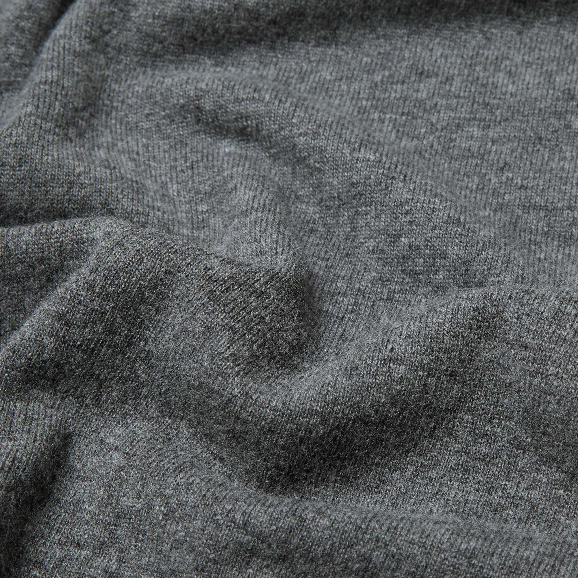 Moncler Lambswool Logo Crew KnitMid Grey