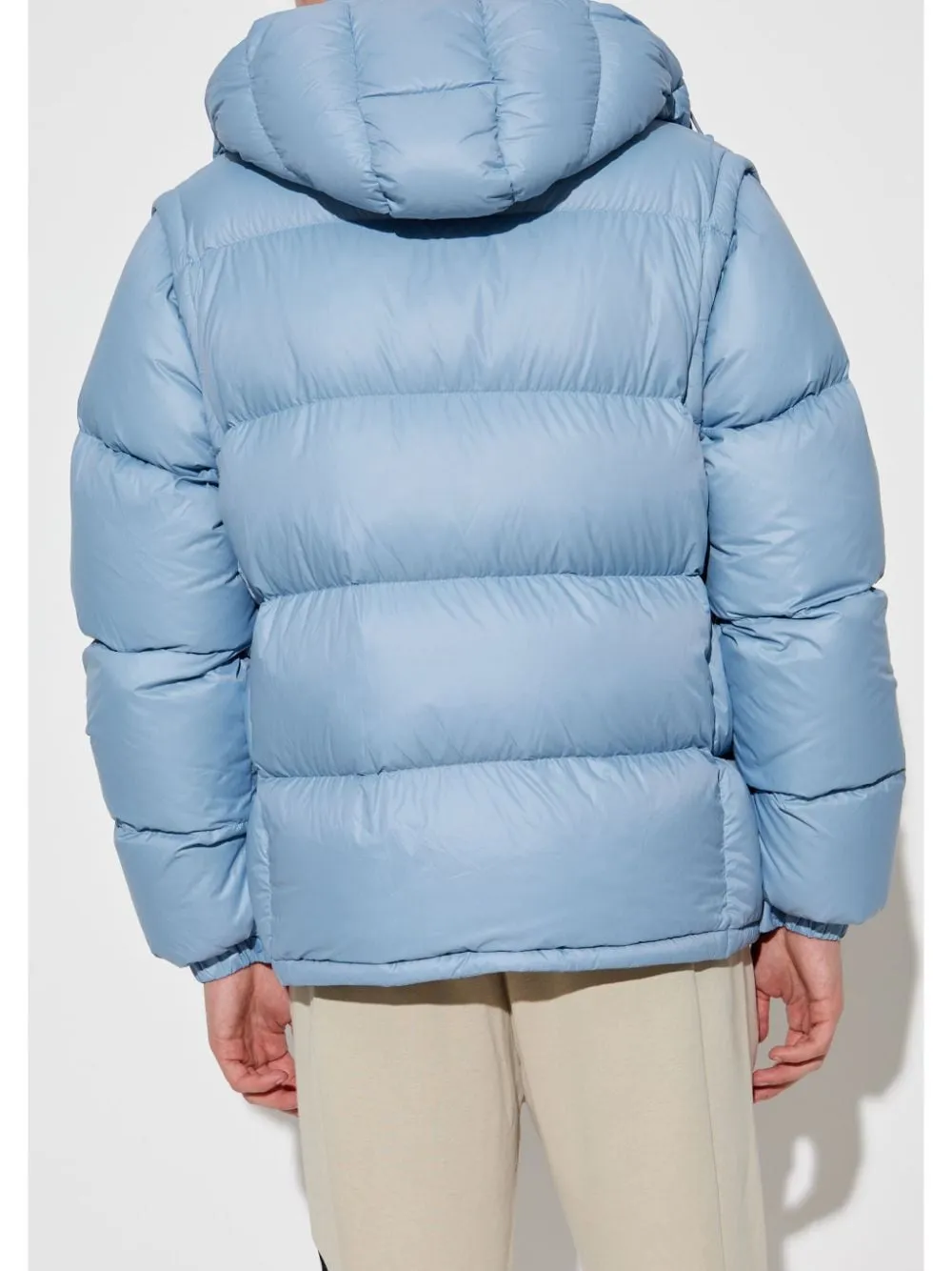 Moncler veste cyclone 2 en 1 pale blue