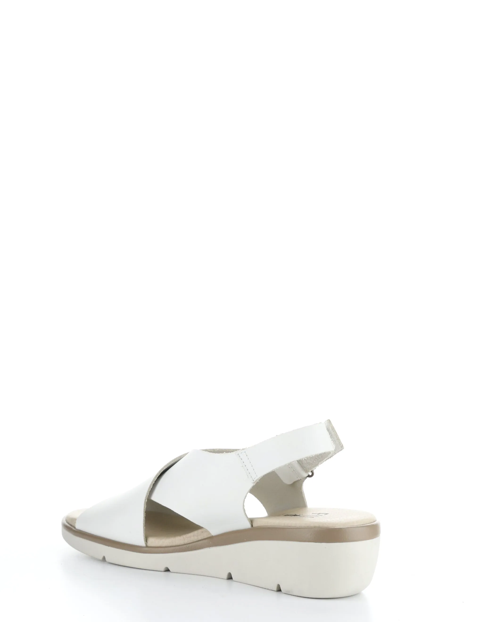 NABI058FLY 001 WHITE Round Toe Sandals