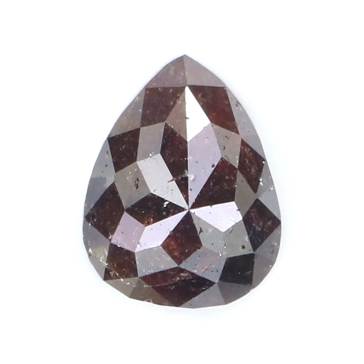 Natural Loose Pear Brown Color Diamond 2.03 CT 9.20 MM Pear Shape Rose Cut Diamond L6020