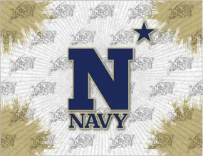 Navy Midshipmen HBS Navy Star Wall Canvas Art Picture Print