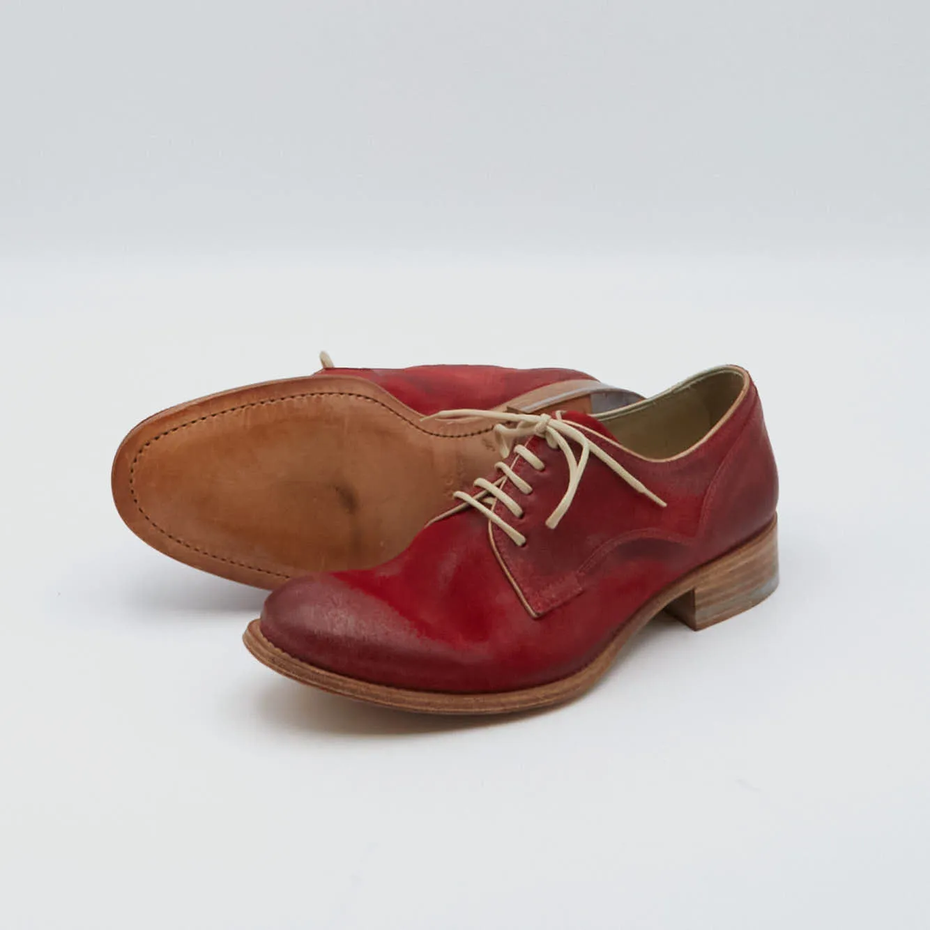 n.d.c. made by hand Ladies Round Toe BlucherShoes