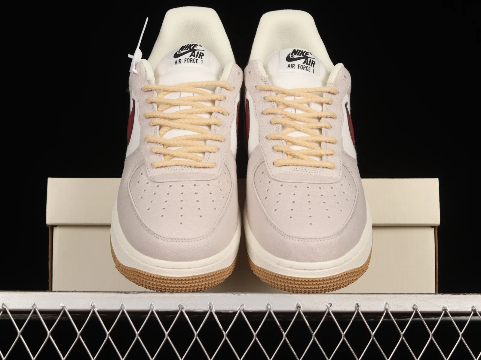 Nike Air Force 1 07 Low Dark Red Cream Brown DG2296-019