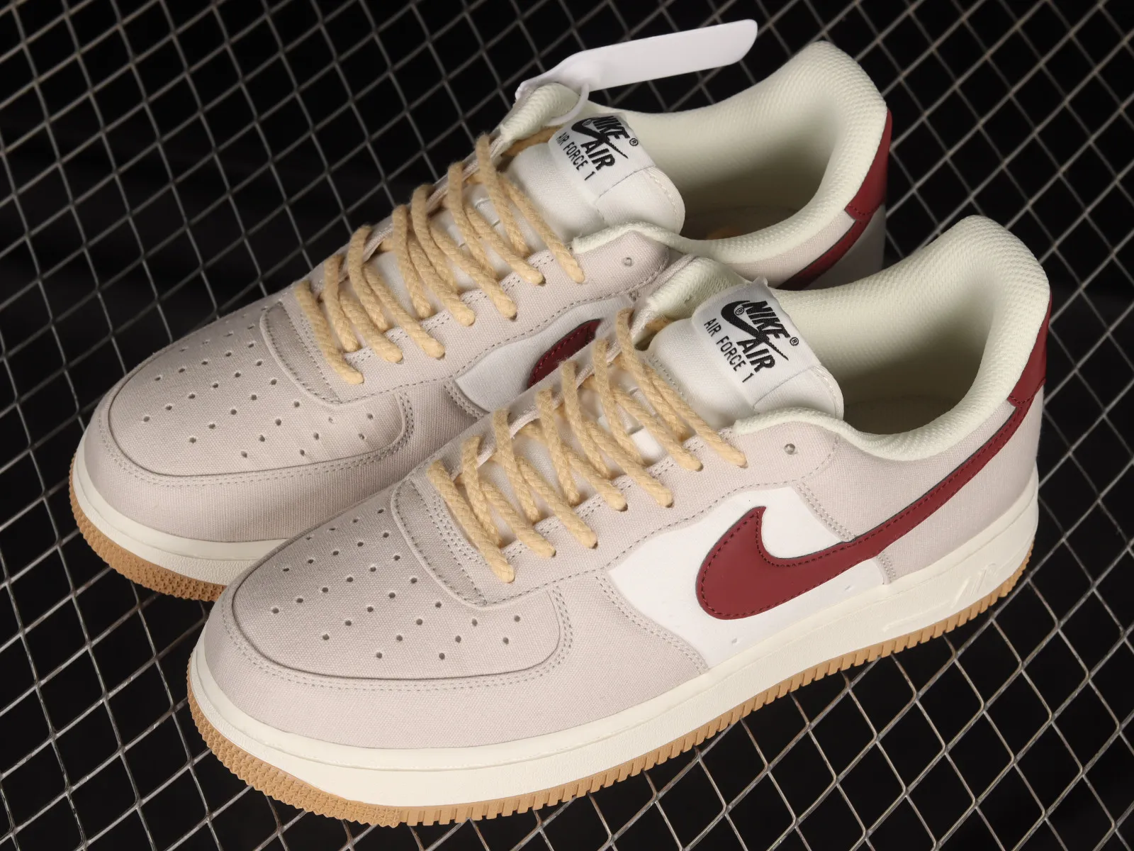 Nike Air Force 1 07 Low Dark Red Cream Brown DG2296-019