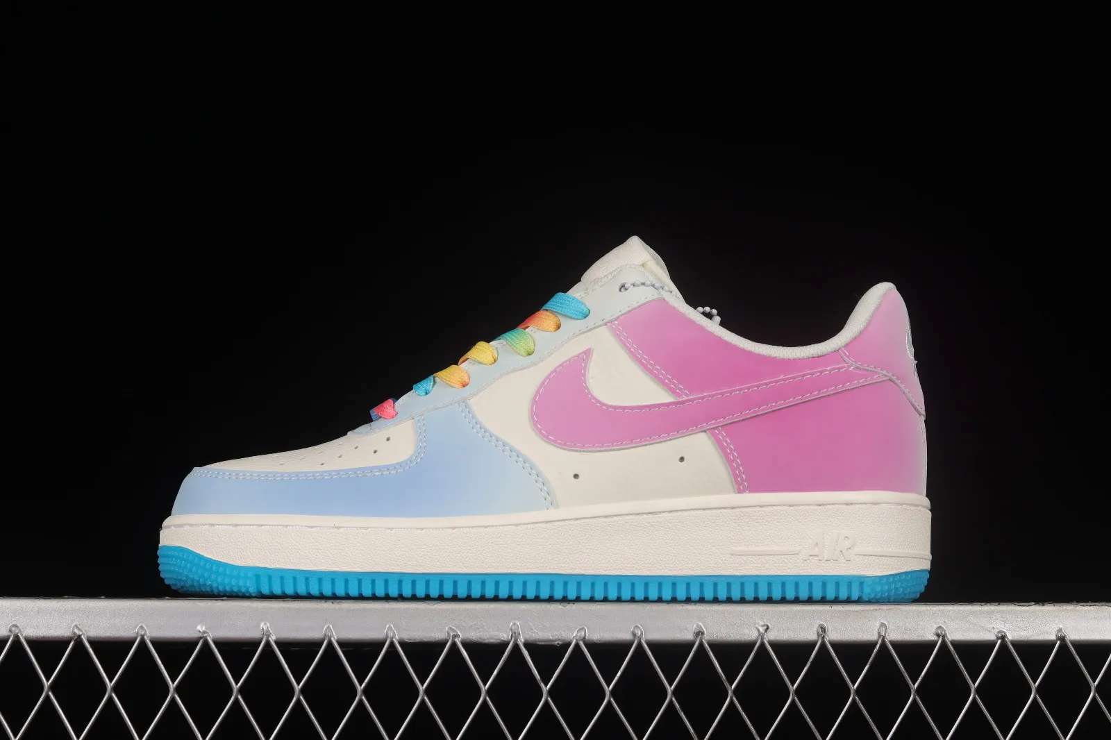 Nike Air Force 1 07 Low Heat Sensitive Rainbow White Navy Blue DD3396-131