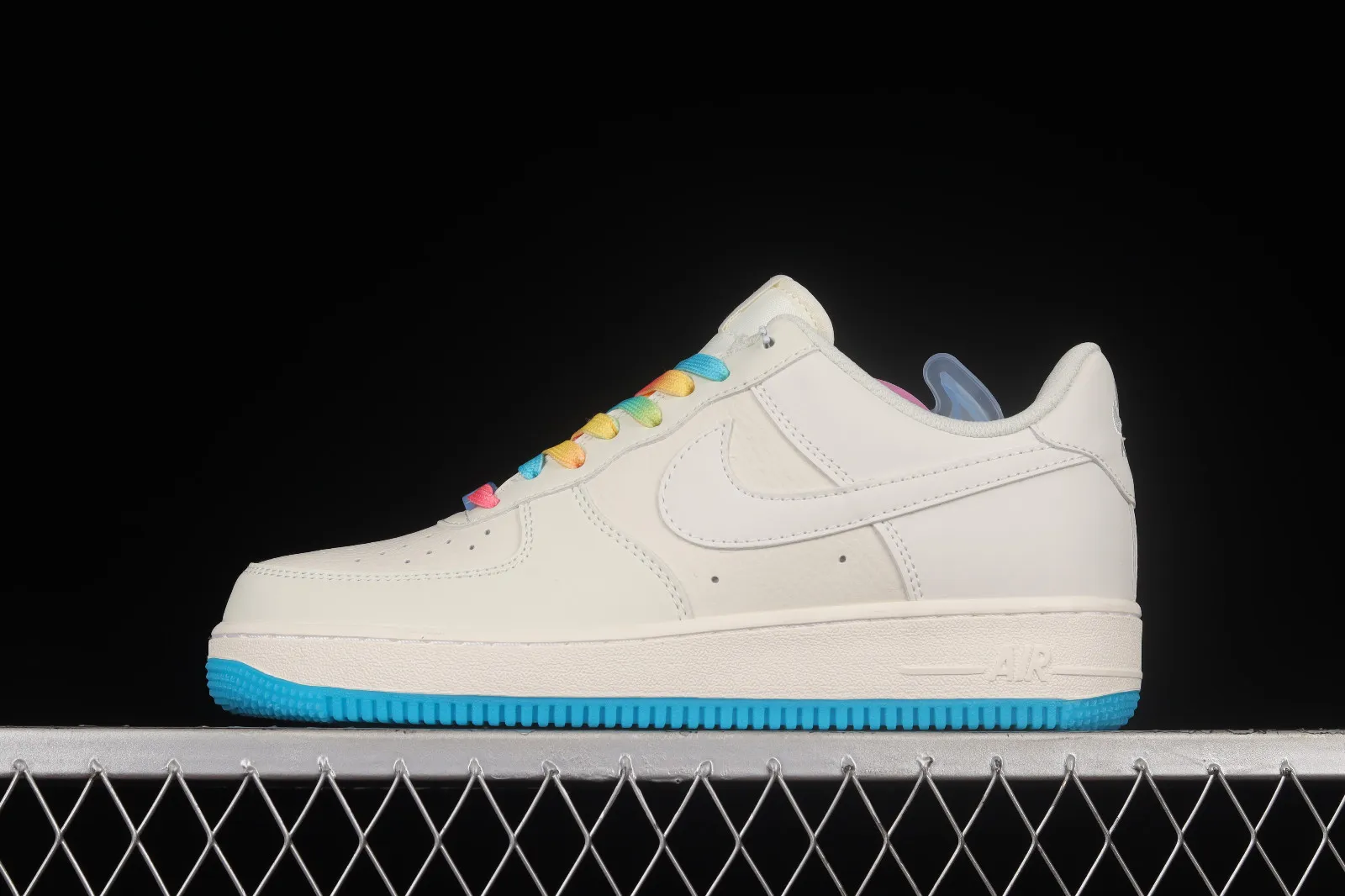 Nike Air Force 1 07 Low Heat Sensitive Rainbow White Navy Blue DD3396-131