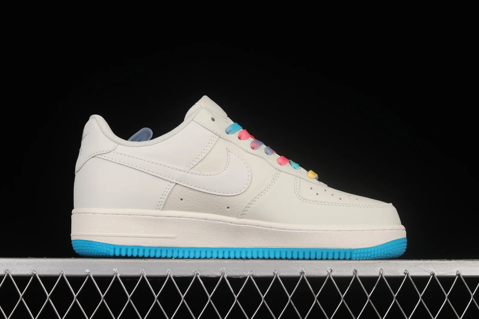 Nike Air Force 1 07 Low Heat Sensitive Rainbow White Navy Blue DD3396-131