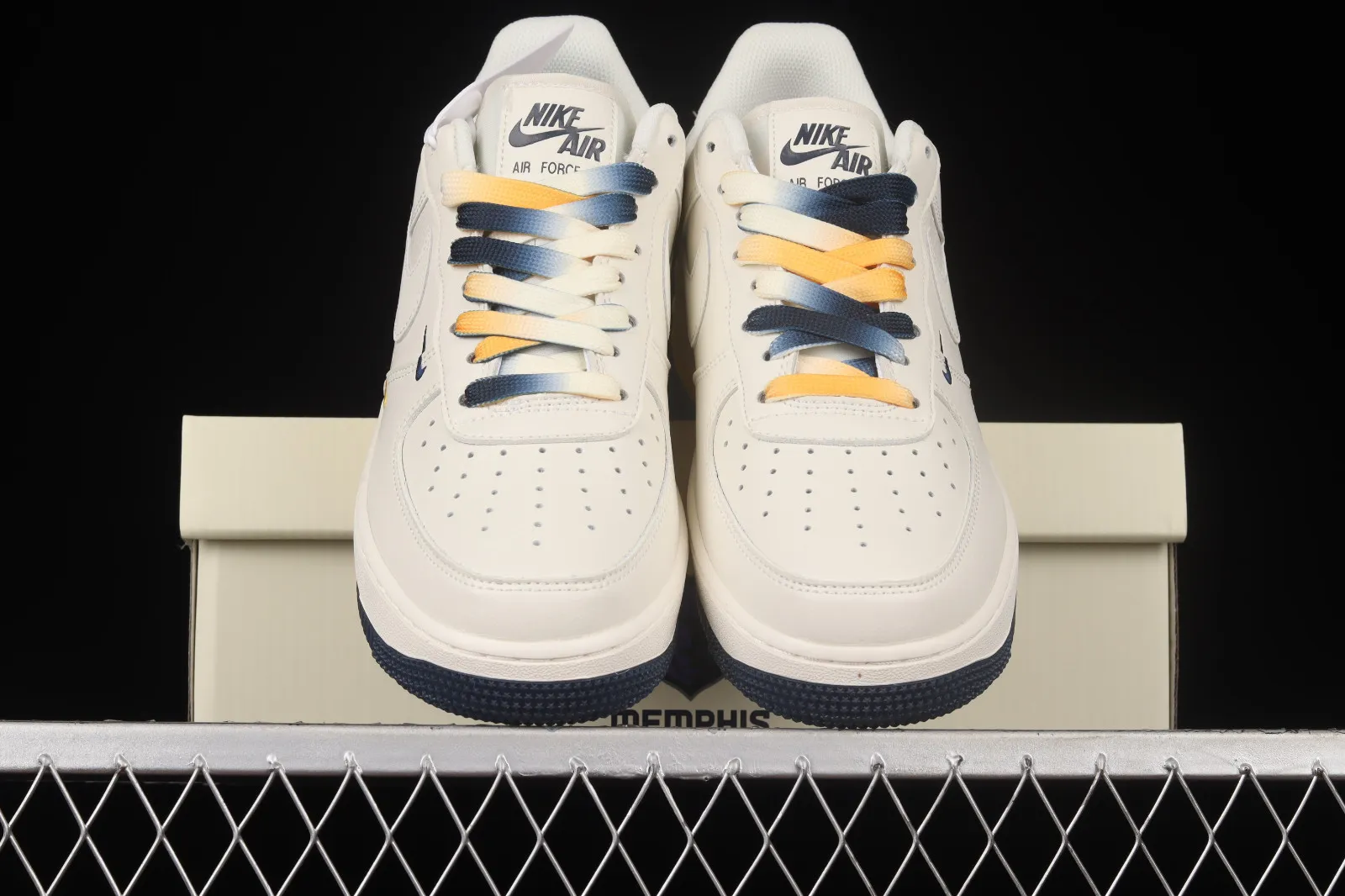 Nike Air Force 1 07 Low Su19 White Navy Blue Yellow TN2569-307