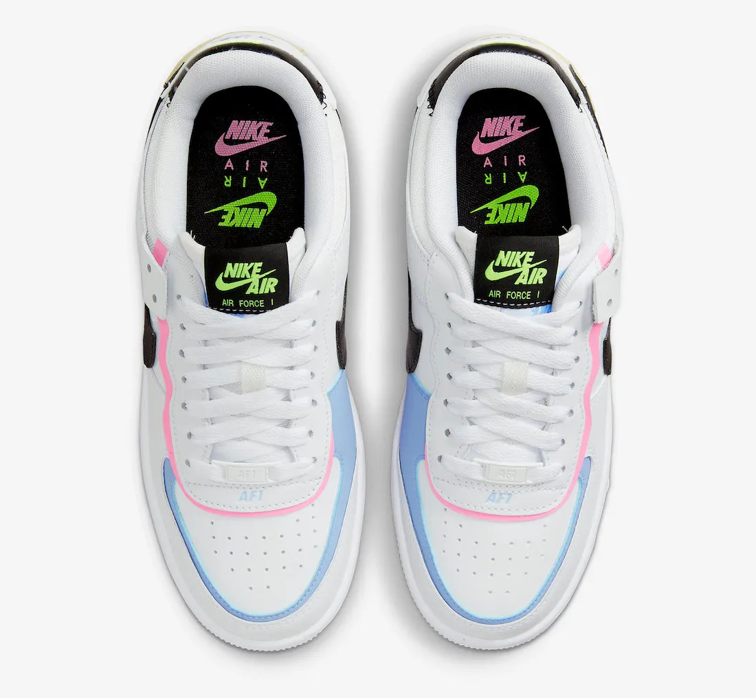 Nike Air Force 1 Shadow Pastel White Gold Blue Pink FJ0735-100