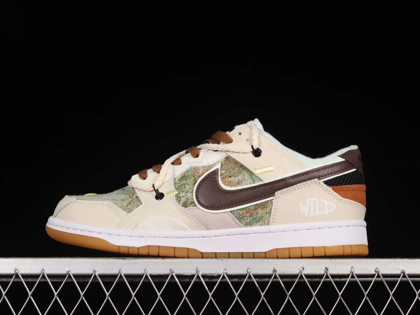 Nike SB Dunk Low Scrap Brown Green White BD0500-100