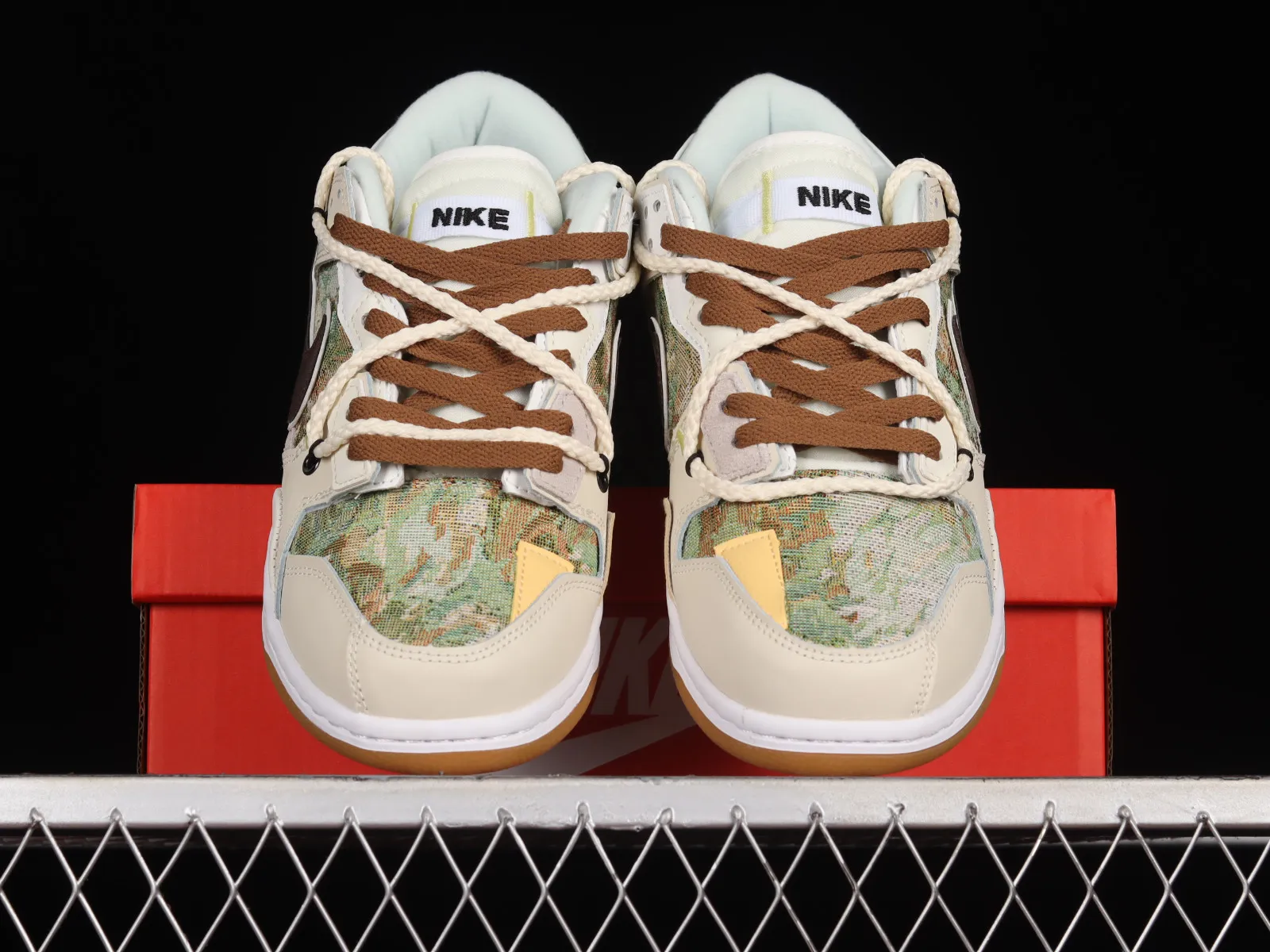 Nike SB Dunk Low Scrap Brown Green White BD0500-100