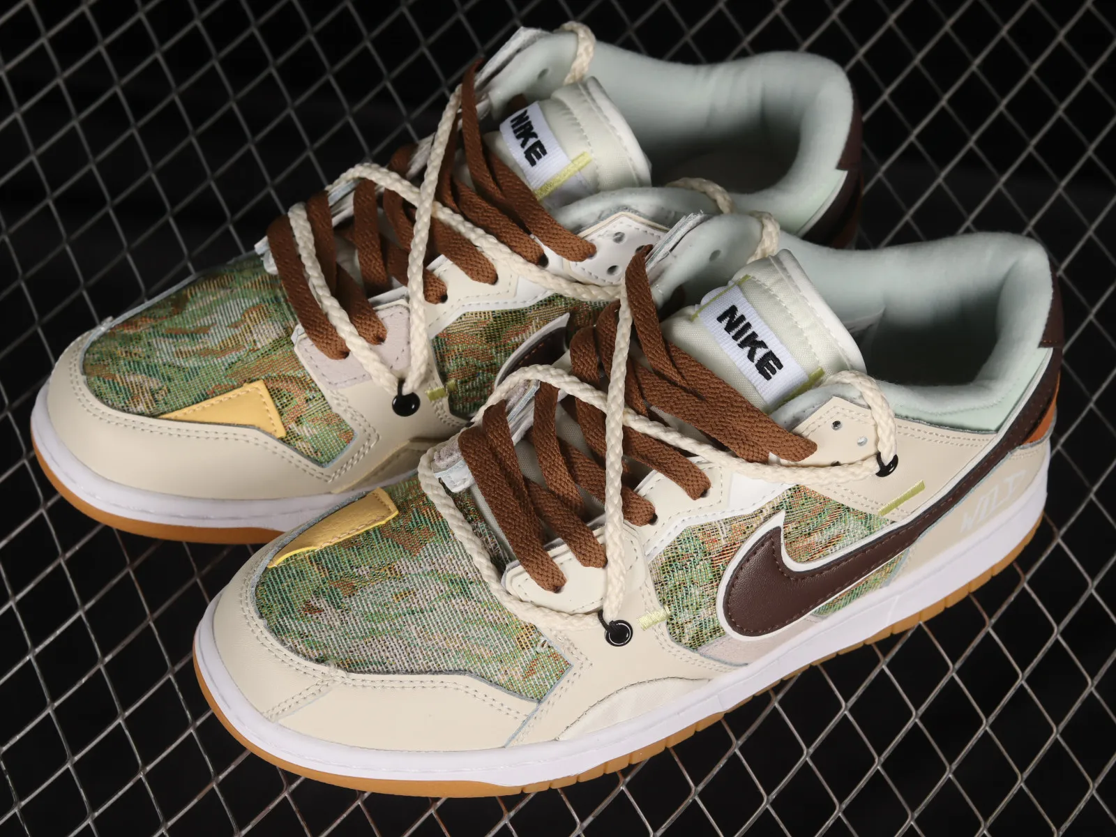 Nike SB Dunk Low Scrap Brown Green White BD0500-100