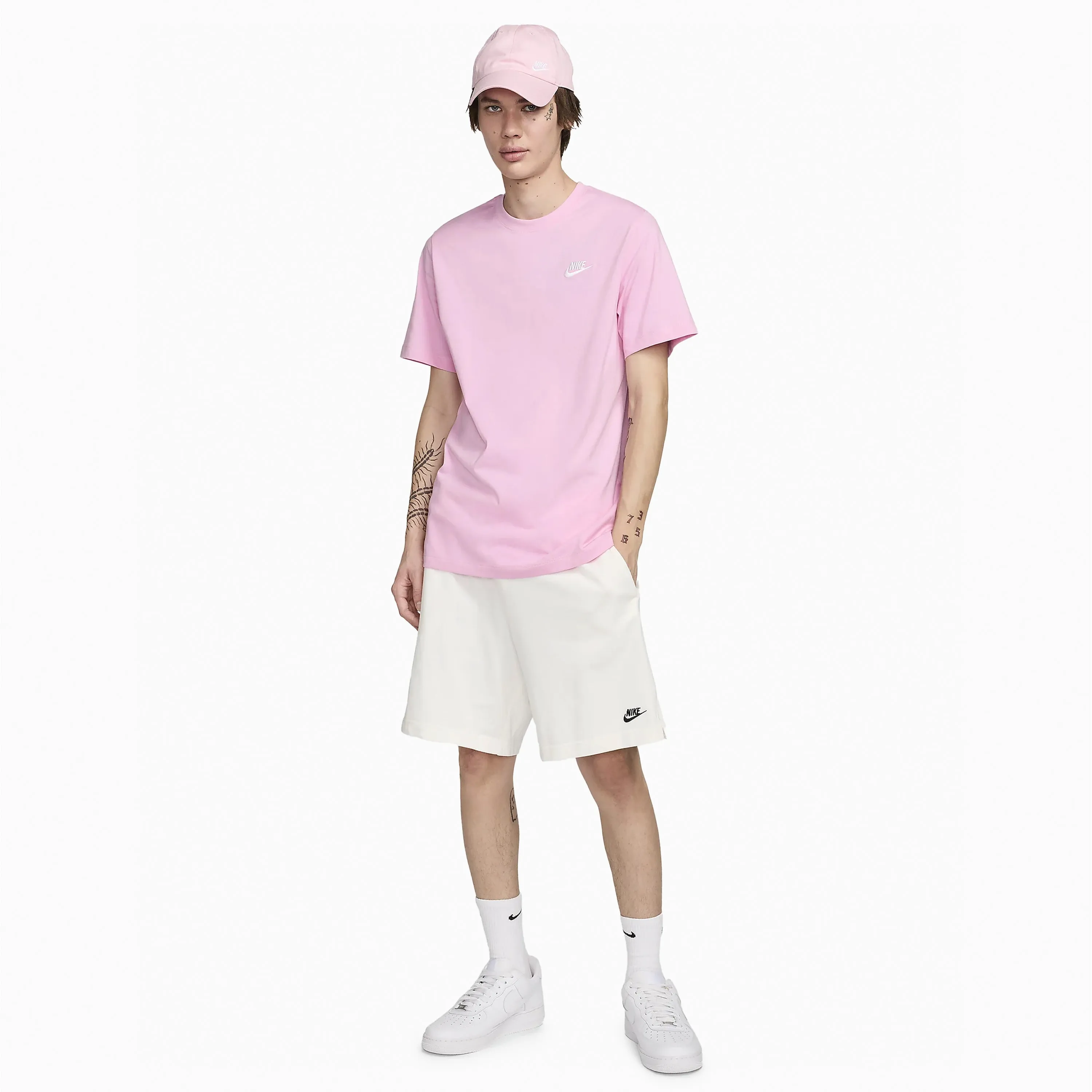 NIKE SPORTSWEAR CLUB T-SHIRT PINK RISE - AR4997