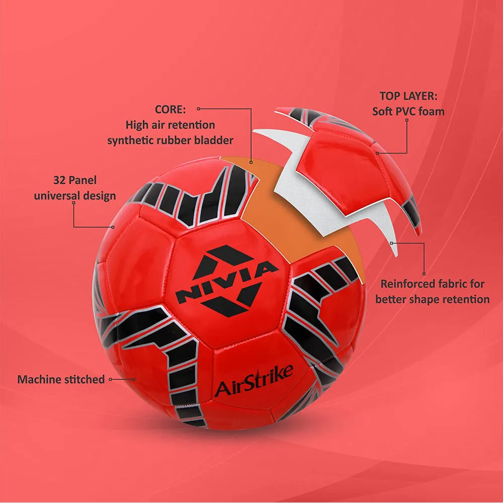 Nivia Airstrike Football (Red)