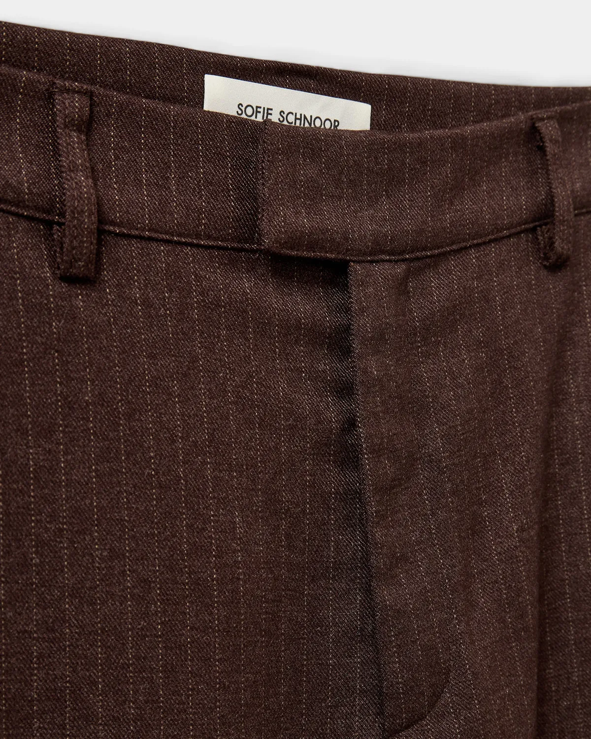 OLIVESW TROUSERS - Brown Striped