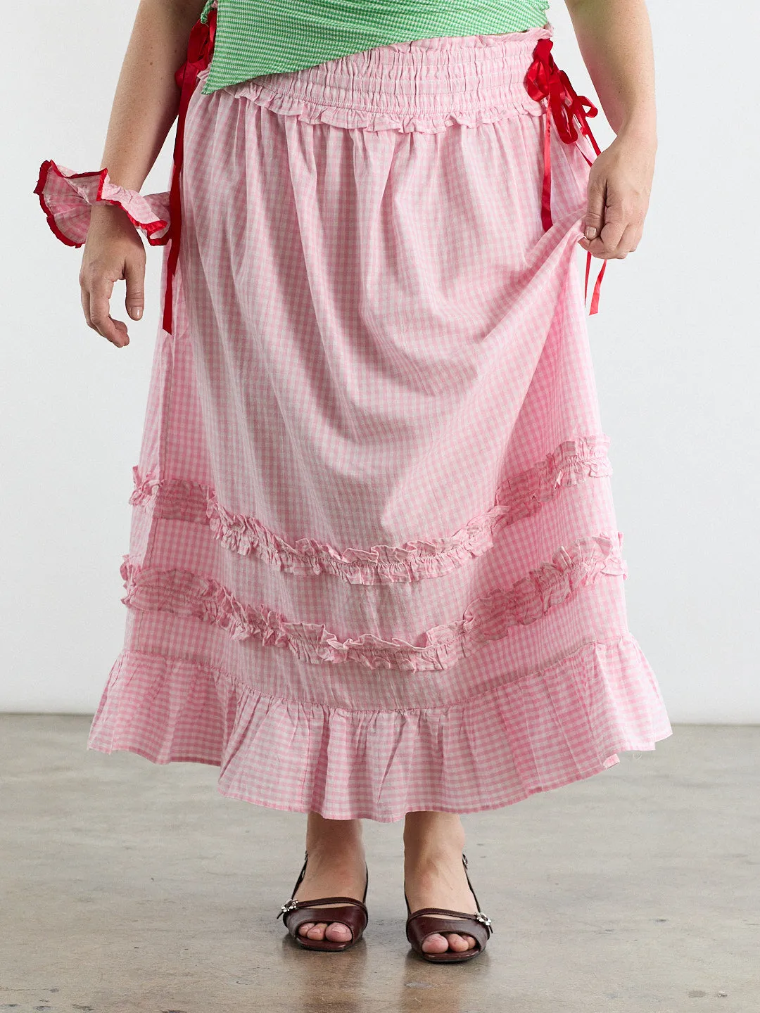 Olivia Ruffle Skirt - Pink