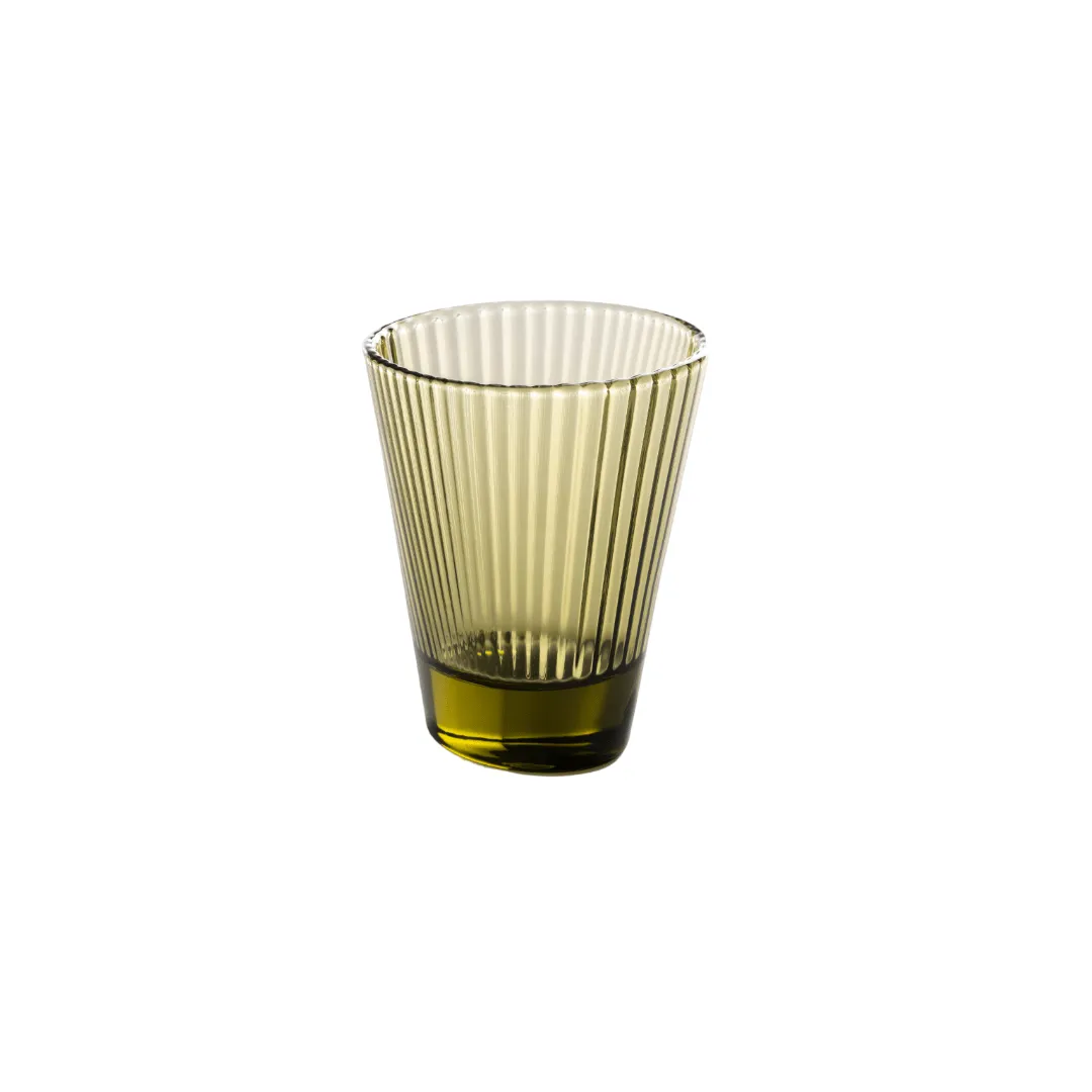 Olivia -0000034 Oval Glasses (Set Of 4) Green In Gift Box