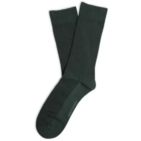 Originals Champagne Pique Socks 6-pack Forest Green