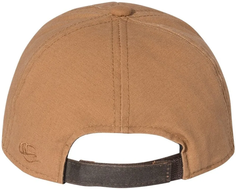 Outdoor Cap Weathered Canvas Crown Cap with Contrast-Color Visor