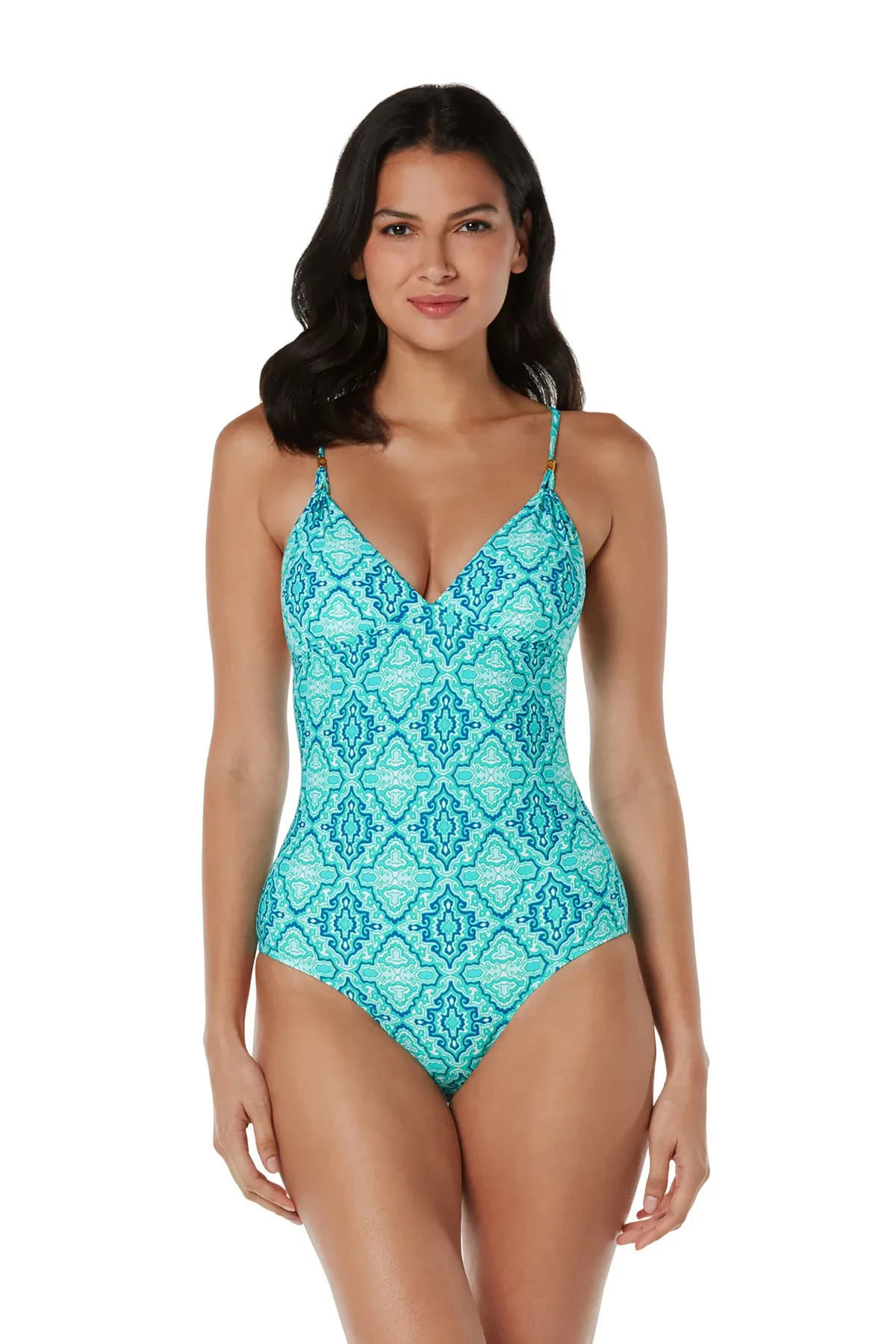 Over The Shoulder One Piece Swimsuit