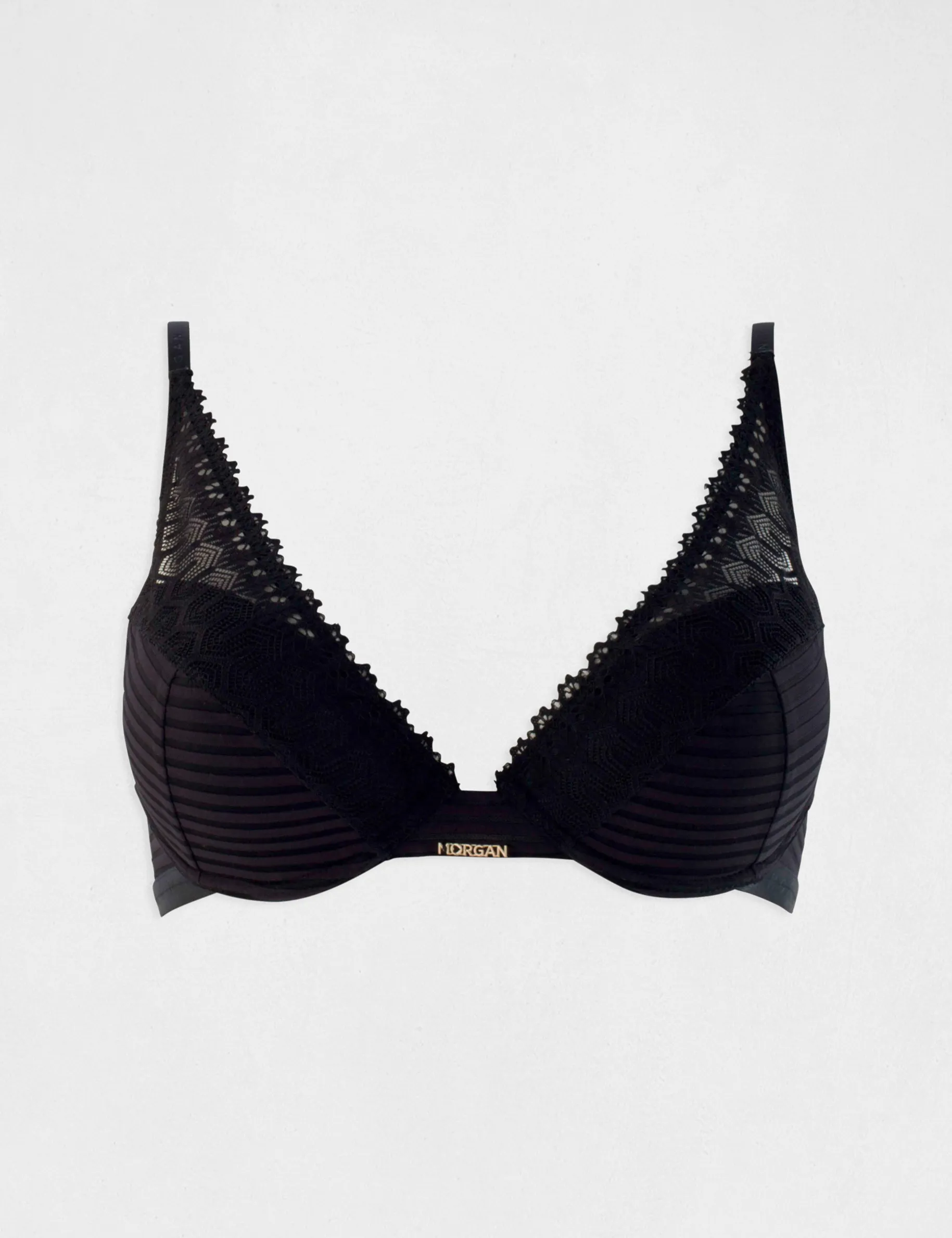 Padded bra black ladies'