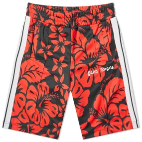 Palm Angels Hawaiian Track ShortBlack & Red