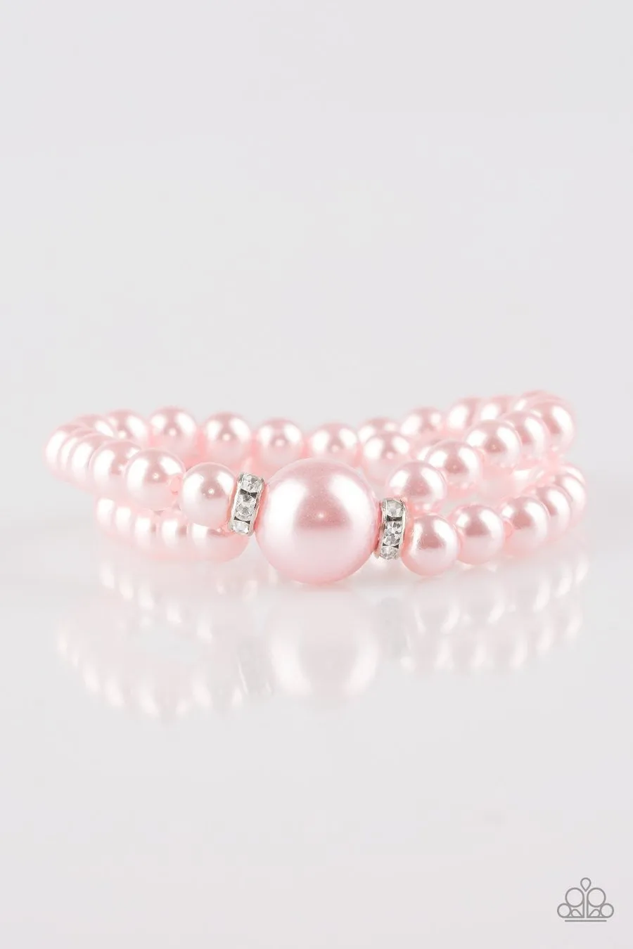 Paparazzi Romantic Redux - Pink Bracelet - Life of the Party Exclusive October 2018