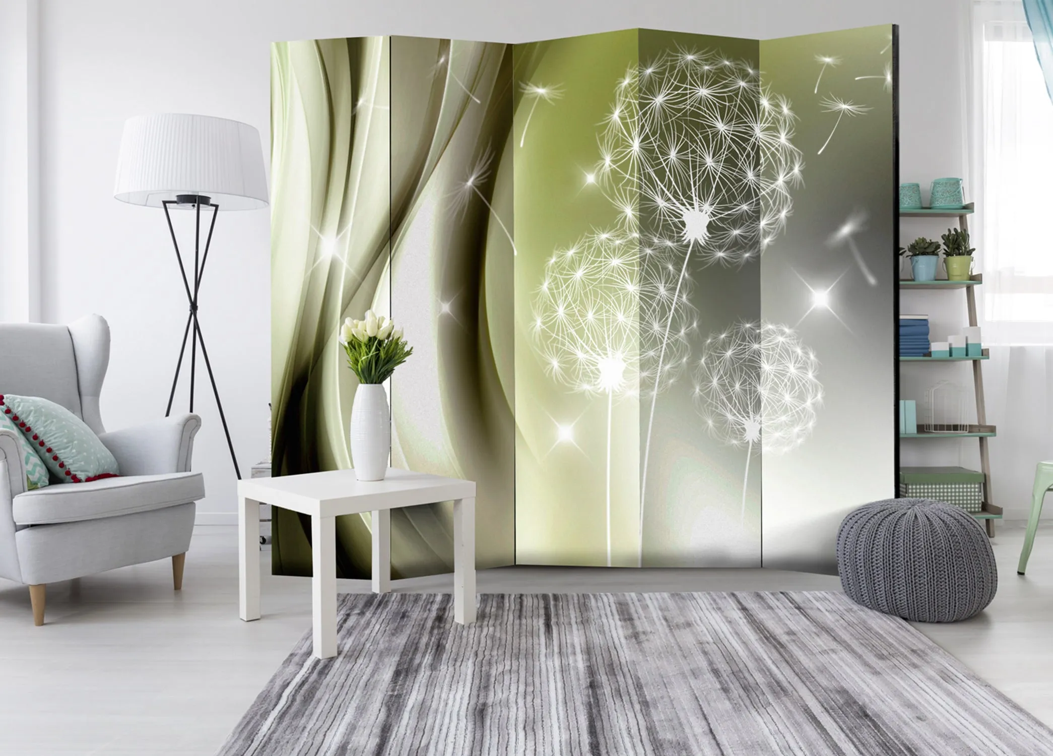 Paravento Green Gentleness II [Room Dividers]